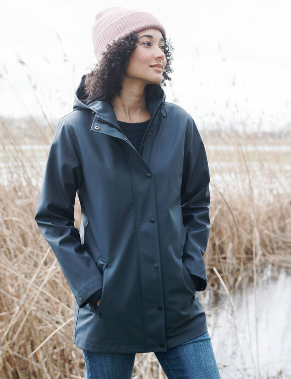 Ciré imperméable en polyester recyclé(**) (marine) Ciré imperméable en polyester recyclé(**) (marine)
